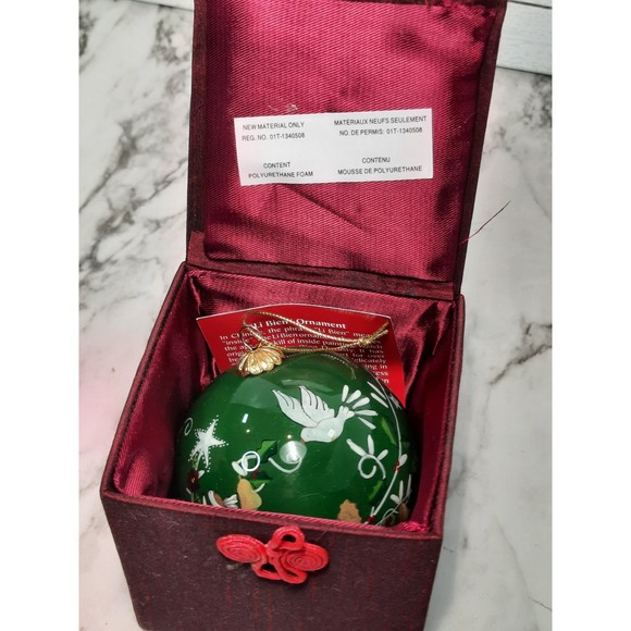 Li Bien Birds On A Pear Tree Pier 1 Imports Christmas Ornament - Picture 1 of 4